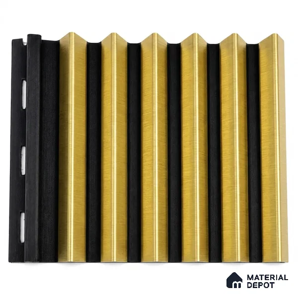 Oro 10 ft x 0.85 ft (3060x260 mm) Prism Dual Tone Design Interior & Exterior Wall & Ceiling Panel - 21 mm | Suitable for Balcony, Facade & Open Area | Width is Subjected to 5% Variation