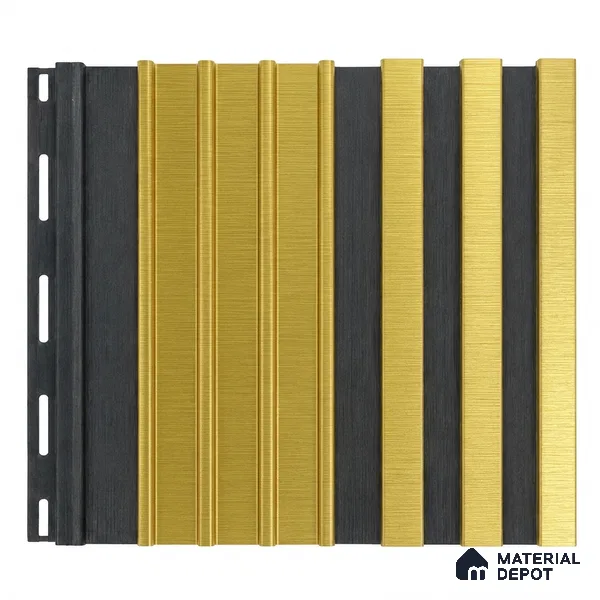 Oro 10 ft x 0.89 ft (3060x270 mm) Unic Dual Tone Design Interior & Exterior Wall & Ceiling Panel - 15 mm | Suitable for Balcony, Facade & Open Area | Width is Subjected to 5% Variation