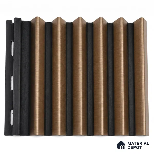 Rame 10 ft x 0.85 ft (3060x260 mm) Prism Dual Tone Design Interior & Exterior Wall & Ceiling Panel - 21 mm | Suitable for Balcony, Facade & Open Area | Width is Subjected to 5% Variation