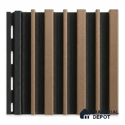 Rame 10 ft x 0.89 ft (3060x270 mm) Stripes Dual Tone Design Interior & Exterior Wall & Ceiling Panel - 20 mm | Suitable for Balcony, Facade & Open Area | Width is Subjected to 5% Variation