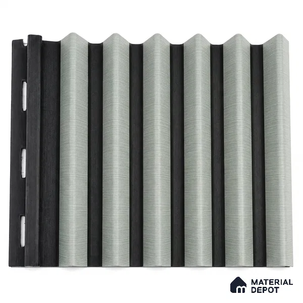 Argento 10 ft x 0.85 ft (3060x260 mm) Prism Dual Tone Design Interior & Exterior Wall & Ceiling Panel - 21 mm | Suitable for Balcony, Facade & Open Area | Width is Subjected to 5% Variation
