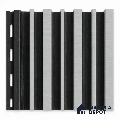 Argento 10 ft x 0.89 ft (3060x270 mm) Stripes Dual Tone Design Interior & Exterior Wall & Ceiling Panel - 20 mm | Suitable for Balcony, Facade & Open Area | Width is Subjected to 5% Variation
