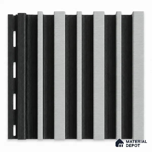 Argento 10 ft x 0.89 ft (3060x270 mm) Stripes Dual Tone Design Interior & Exterior Wall & Ceiling Panel - 20 mm | Suitable for Balcony, Facade & Open Area | Width is Subjected to 5% Variation