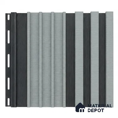 Argento 10 ft x 0.89 ft (3060x270 mm) Unic Dual Tone Design Interior & Exterior Wall & Ceiling Panel - 15 mm | Suitable for Balcony, Facade & Open Area | Width is Subjected to 5% Variation