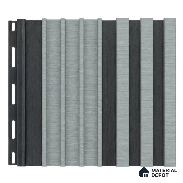 Argento 10 ft x 0.89 ft (3060x270 mm) Unic Dual Tone Design Interior & Exterior Wall & Ceiling Panel - 15 mm | Suitable for Balcony, Facade & Open Area | Width is Subjected to 5% Variation