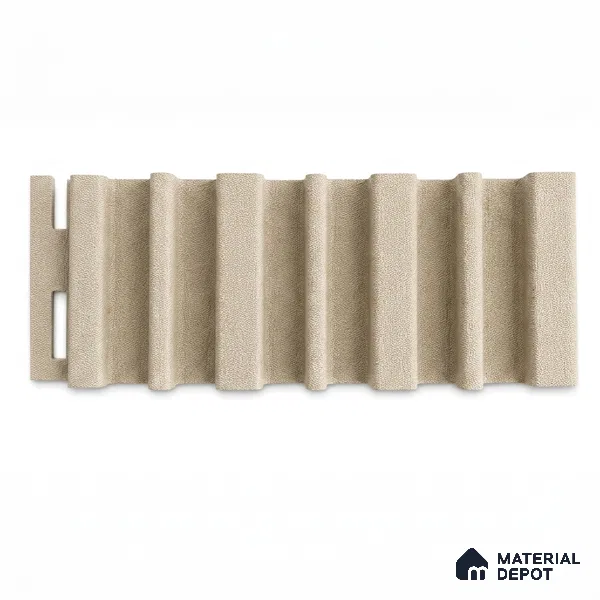 Linen Ivory 10 ft x 0.89 ft (3060x270 mm) Stripes Design Interior & Exterior Wall & Ceiling Panel - 20 mm | Suitable for Balcony, Facade & Open Area | Width is Subjected to 5% Variation
