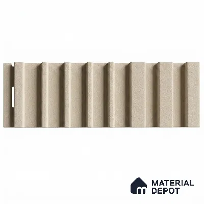 Linen Ivory 10 ft x 0.89 ft (3060x270 mm) Unic Design Interior & Exterior Wall & Ceiling Panel - 15 mm | Suitable for Balcony, Facade & Open Area | Width is Subjected to 5% Variation