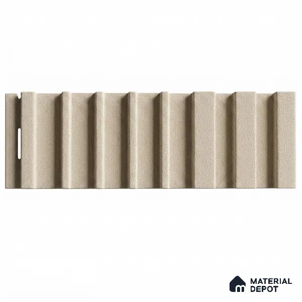 Linen Ivory 10 ft x 0.89 ft (3060x270 mm) Unic Design Interior & Exterior Wall & Ceiling Panel - 15 mm | Suitable for Balcony, Facade & Open Area | Width is Subjected to 5% Variation