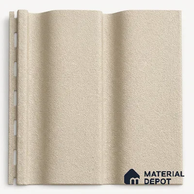 Linen Ivory 10 ft x 0.89 ft (3060x270 mm) Wave Design Interior & Exterior Wall & Ceiling Panel - 16 mm | Suitable for Balcony, Facade & Open Area | Width is Subjected to 5% Variation