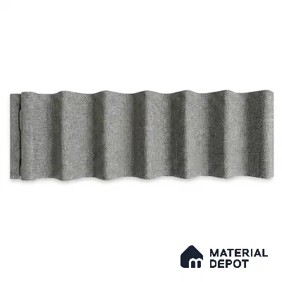 Linen Grey 10 ft x 0.85 ft (3060x260 mm) Prism Design Interior & Exterior Wall & Ceiling Panel - 21 mm | Suitable for Balcony, Facade & Open Area | Width is Subjected to 5% Variation