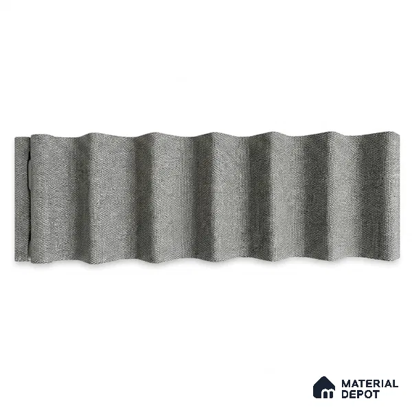 Linen Grey 10 ft x 0.85 ft (3060x260 mm) Prism Design Interior & Exterior Wall & Ceiling Panel - 21 mm | Suitable for Balcony, Facade & Open Area | Width is Subjected to 5% Variation
