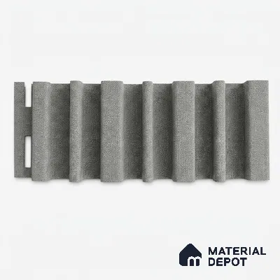 Linen Grey 10 ft x 0.89 ft (3060x270 mm) Stripes Design Interior & Exterior Wall & Ceiling Panel - 20 mm | Suitable for Balcony, Facade & Open Area | Width is Subjected to 5% Variation