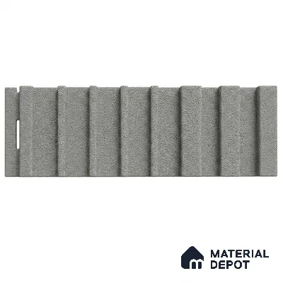Linen Grey 10 ft x 0.89 ft (3060x270 mm) Unic Design Interior & Exterior Wall & Ceiling Panel - 15 mm | Suitable for Balcony, Facade & Open Area | Width is Subjected to 5% Variation