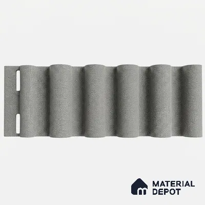 Linen Grey 10 ft x 0.7 ft (3060x215 mm) Dome Design Interior & Exterior Wall & Ceiling Panel - 20 mm | Suitable for Balcony, Facade & Open Area | Width is Subjected to 5% Variation