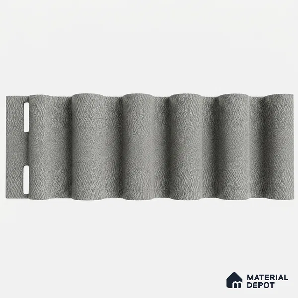 Linen Grey 10 ft x 0.7 ft (3060x215 mm) Dome Design Interior & Exterior Wall & Ceiling Panel - 20 mm | Suitable for Balcony, Facade & Open Area | Width is Subjected to 5% Variation