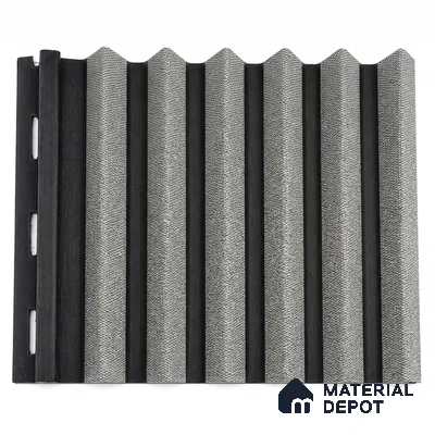 Linen Grey 10 ft x 0.85 ft (3060x260 mm) Prism Dual Tone Design Interior & Exterior Wall & Ceiling Panel - 21 mm | Suitable for Balcony, Facade & Open Area | Width is Subjected to 5% Variation