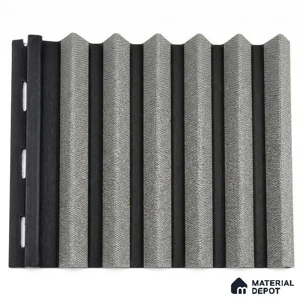 Linen Grey 10 ft x 0.85 ft (3060x260 mm) Prism Dual Tone Design Interior & Exterior Wall & Ceiling Panel - 21 mm | Suitable for Balcony, Facade & Open Area | Width is Subjected to 5% Variation