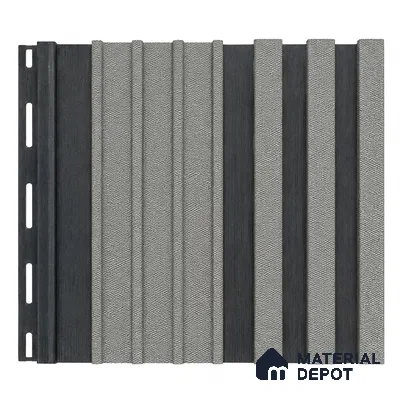 Linen Grey 10 ft x 0.89 ft (3060x270 mm) Unic Dual Tone Design Interior & Exterior Wall & Ceiling Panel - 15 mm | Suitable for Balcony, Facade & Open Area | Width is Subjected to 5% Variation
