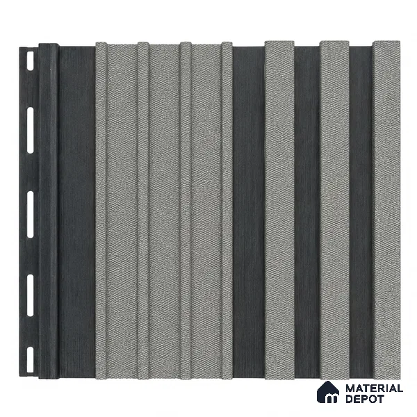 Linen Grey 10 ft x 0.89 ft (3060x270 mm) Unic Dual Tone Design Interior & Exterior Wall & Ceiling Panel - 15 mm | Suitable for Balcony, Facade & Open Area | Width is Subjected to 5% Variation