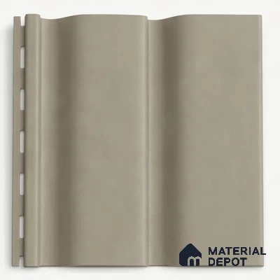 Mocha 10 ft x 0.89 ft (3060x270 mm) Wave Pastel Design Interior & Exterior Wall & Ceiling Panel - 16 mm | Suitable for Balcony, Facade & Open Area | Width is Subjected to 5% Variation