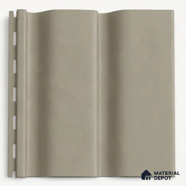 Mocha 10 ft x 0.89 ft (3060x270 mm) Wave Pastel Design Interior & Exterior Wall & Ceiling Panel - 16 mm | Suitable for Balcony, Facade & Open Area | Width is Subjected to 5% Variation