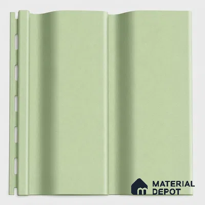 Mint Green 10 ft x 0.89 ft (3060x270 mm) Wave Pastel Design Interior & Exterior Wall & Ceiling Panel - 16 mm | Suitable for Balcony, Facade & Open Area | Width is Subjected to 5% Variation