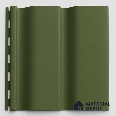 Forest Green 10 ft x 0.89 ft (3060x270 mm) Wave Pastel Design Interior & Exterior Wall & Ceiling Panel - 16 mm | Suitable for Balcony, Facade & Open Area | Width is Subjected to 5% Variation