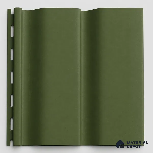 Forest Green 10 ft x 0.89 ft (3060x270 mm) Wave Pastel Design Interior & Exterior Wall & Ceiling Panel - 16 mm | Suitable for Balcony, Facade & Open Area | Width is Subjected to 5% Variation