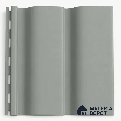 Cloud Grey 10 ft x 0.89 ft (3060x270 mm) Wave Pastel Design Interior & Exterior Wall & Ceiling Panel - 16 mm | Suitable for Balcony, Facade & Open Area | Width is Subjected to 5% Variation