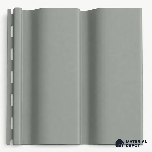 Cloud Grey 10 ft x 0.89 ft (3060x270 mm) Wave Pastel Design Interior & Exterior Wall & Ceiling Panel - 16 mm | Suitable for Balcony, Facade & Open Area | Width is Subjected to 5% Variation