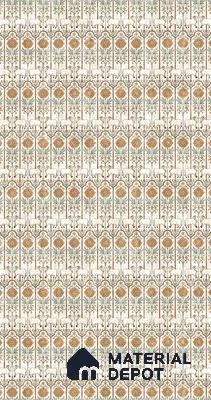 Multi Colour Digital look LM 23936 Nandini Pichwai Art 8 ft x 4 ft Texture Finish Decorative Laminate - 1 mm | Suitable for Living room,TV Unit, Highlighter Wall, Wardrobe, Feature Wall