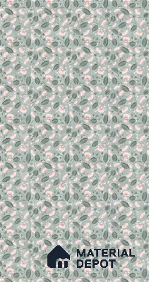 Grey Digital look LM 23937 Kamalam Pichwai Art 8 ft x 4 ft Texture Finish Decorative Laminate - 1 mm | Suitable for Living room,TV Unit, Highlighter Wall, Wardrobe, Feature Wall