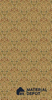 Brown Digital look LM 23938 Fulkari Mughal Floral Art 8 ft x 4 ft Texture Finish Decorative Laminate - 1 mm | Suitable for Living room,TV Unit, Highlighter Wall, Wardrobe, Feature Wall