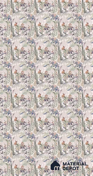 Beige Digital look LM 23939 Vanikaa Miniature Art 8 ft x 4 ft Texture Finish Decorative Laminate - 1 mm | Suitable for Living room,TV Unit, Highlighter Wall, Wardrobe, Feature Wall