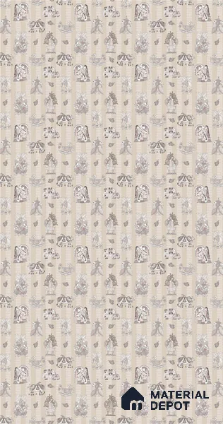 Beige Digital look LM 23946 Madhuvan Madhubani 8 ft x 4 ft Texture Finish Decorative Laminate - 1 mm | Suitable for Living room,TV Unit, Highlighter Wall, Wardrobe, Feature Wall