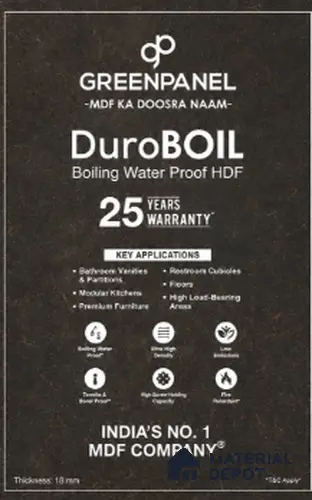 Greenpanel Duro Boil 8 ft x 4 ft BWP HDF- 12 mm