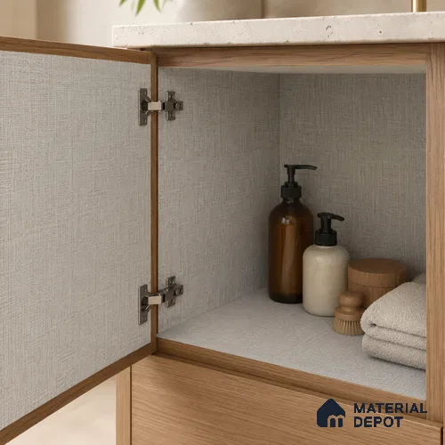 Fabric Liner Laminate LM 23954 8 x 4 ft Suede Finish - 0.72 mm | Ideal For Wardrobes | Matching Edgeband - EB 01698