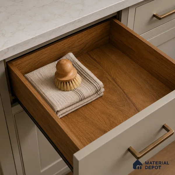 Wooden Look Liner Laminate LM 23955 8 x 4 ft Suede Finish - 0.72 mm | Ideal For Wardrobes | Matching Edgeband - EB 01706