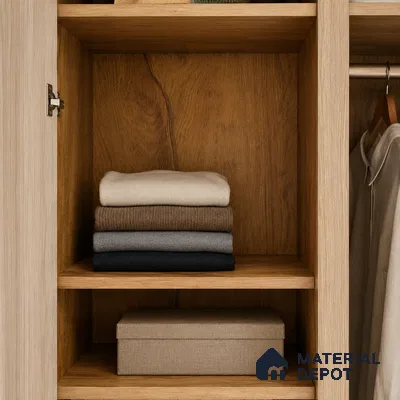 Wooden Look Liner Laminate LM 23955 8 x 4 ft Suede Finish - 0.72 mm | Ideal For Wardrobes | Matching Edgeband - EB 01706