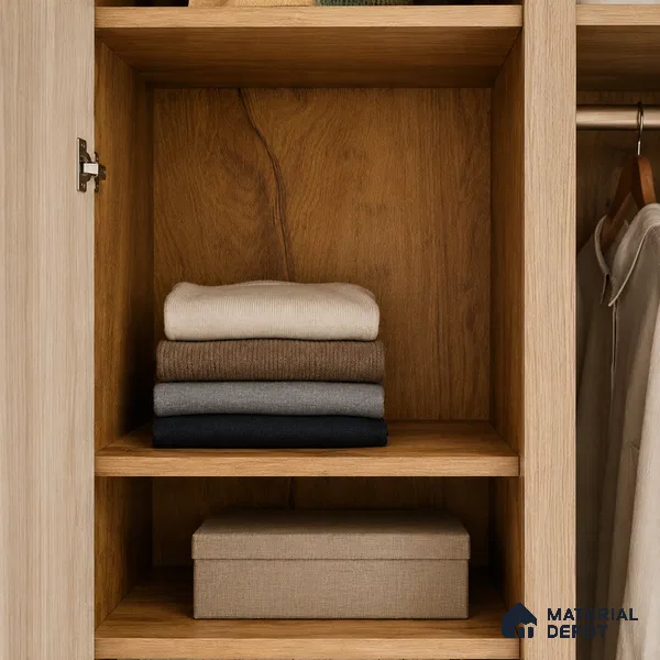 Wooden Look Liner Laminate LM 23955 8 x 4 ft Suede Finish - 0.72 mm | Ideal For Wardrobes | Matching Edgeband - EB 01706