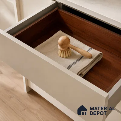 Wooden Look Liner Laminate LM 23956 8 x 4 ft Suede Finish - 0.72 mm | Ideal For Wardrobes | Matching Edgeband - EB 01707
