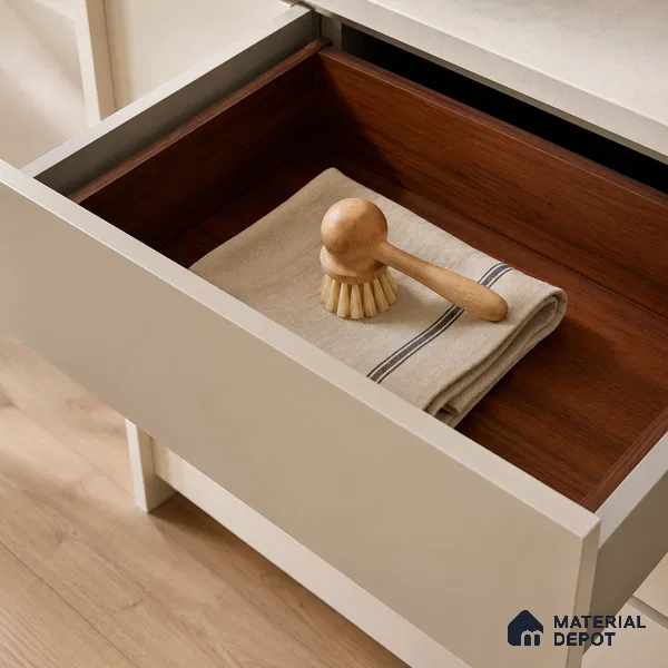 Wooden Look Liner Laminate LM 23956 8 x 4 ft Suede Finish - 0.72 mm | Ideal For Wardrobes | Matching Edgeband - EB 01707