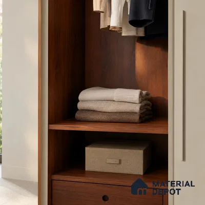 Wooden Look Liner Laminate LM 23956 8 x 4 ft Suede Finish - 0.72 mm | Ideal For Wardrobes | Matching Edgeband - EB 01707