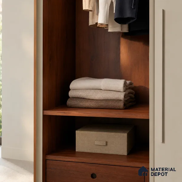 Wooden Look Liner Laminate LM 23956 8 x 4 ft Suede Finish - 0.72 mm | Ideal For Wardrobes | Matching Edgeband - EB 01707