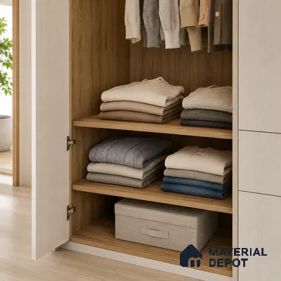 Wooden Look Liner Laminate LM 23957 B 8 x 4 ft Suede Finish - 0.8 mm | Ideal For Wardrobes | Matching Edgeband - EB 01707