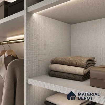 Fabric Liner Laminate LM 23959 8 x 4 ft Suede Finish - 0.72 mm | Ideal For Wardrobes | Matching Edgeband - EB 01703
