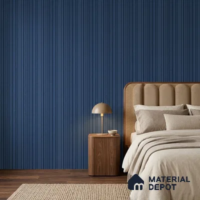 Prussian Blue Plain Colour Look PN 00517 9.5 ft x 4.8 inch Charcoal Panel - 12 mm | Suitable for Feature Wall, TV Unit & Living Room | Width is Subjected to 5% Variation