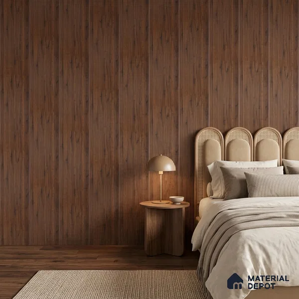 Wooden Look PN 00529 8 ft x 6.2 inch Charcoal Panel - 6 mm | Suitable for Feature Wall, TV Unit & Living Room | Width is Subjected to 5% Variation