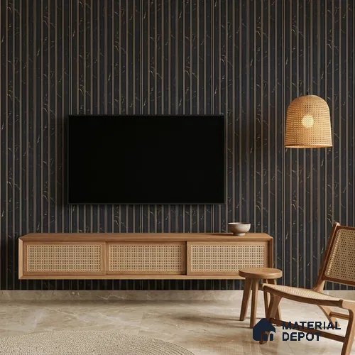 Graphite Black Marble Look PN 05544 8 ft x 6 inch Charcoal Panel - 7 mm | Suitable for Feature Wall, TV Unit & Living Room | Width is Subjected to 5% Variation