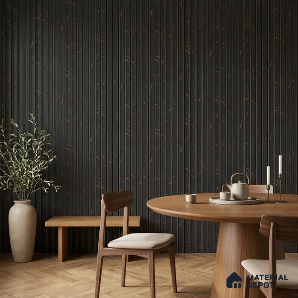 Graphite Black Marble Look PN 05544 8 ft x 6 inch Charcoal Panel - 7 mm | Suitable for Feature Wall, TV Unit & Living Room | Width is Subjected to 5% Variation